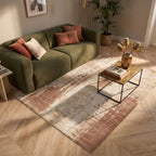 Abstract rug - Rusty Brown
