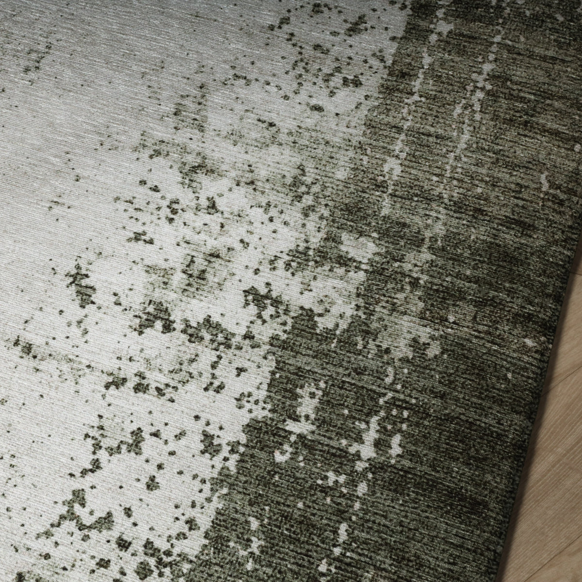 Abstract rug - Rusty Green