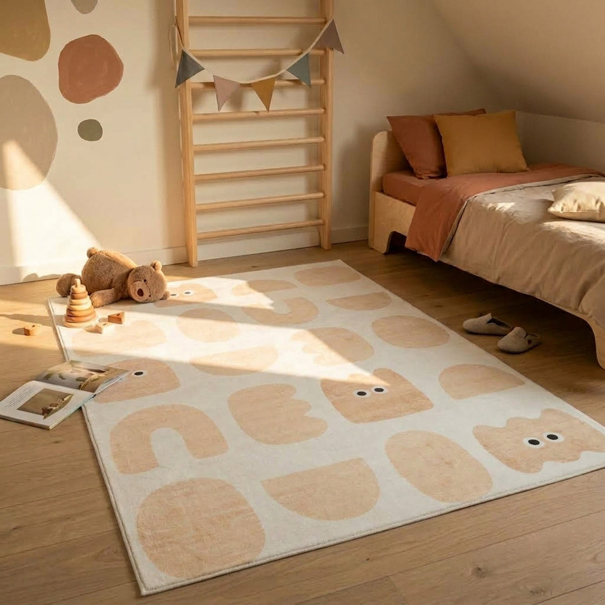 Barnrumsmatta - Pip Shapes Beige