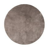 Round Washable Viscose Rug - Vive Taupe