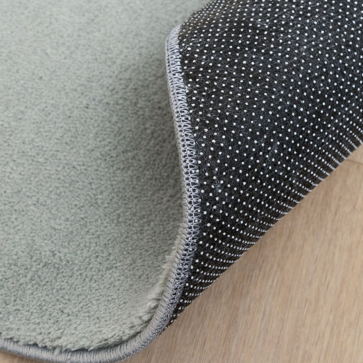Round Washable Rug - Vivid Green