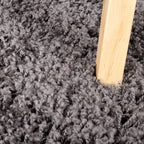 High Pile Rug - Solid Dark Grey