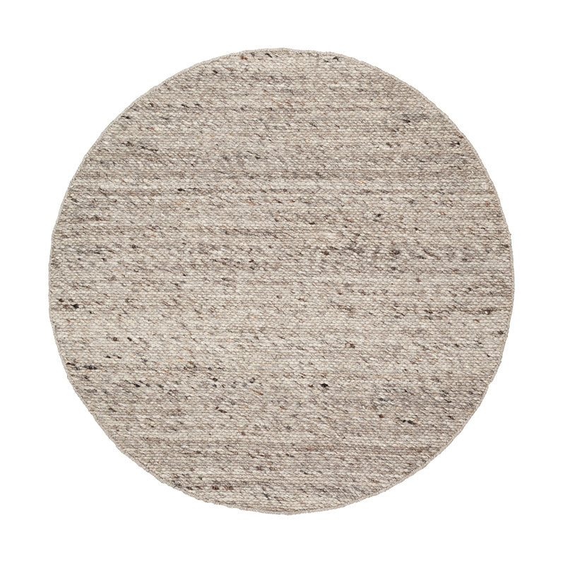 Round Wool Rug - Feline Brown/Blended