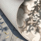 Geometric outdoor rug – Mosaic Clover Cream