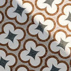 Geometrisk utomhusmatta - Mosaic Clover Grön