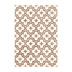 Geometrisk utomhusmatta - Mosaic Clover Terracotta