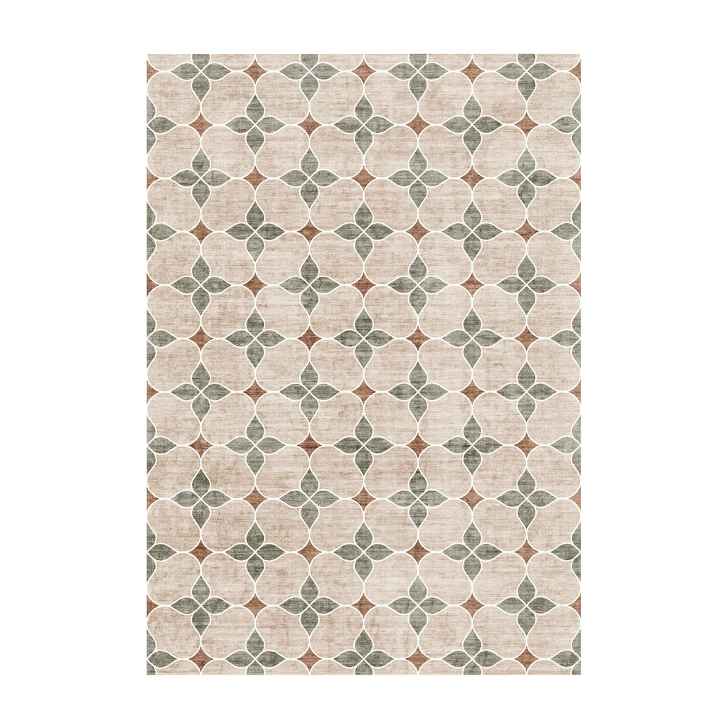 Geometric outdoor rug – Mosaic Dot Green