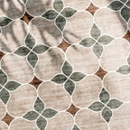 Geometric outdoor rug – Mosaic Dot Green