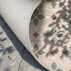 Geometric outdoor rug – Mosaic Dot Green