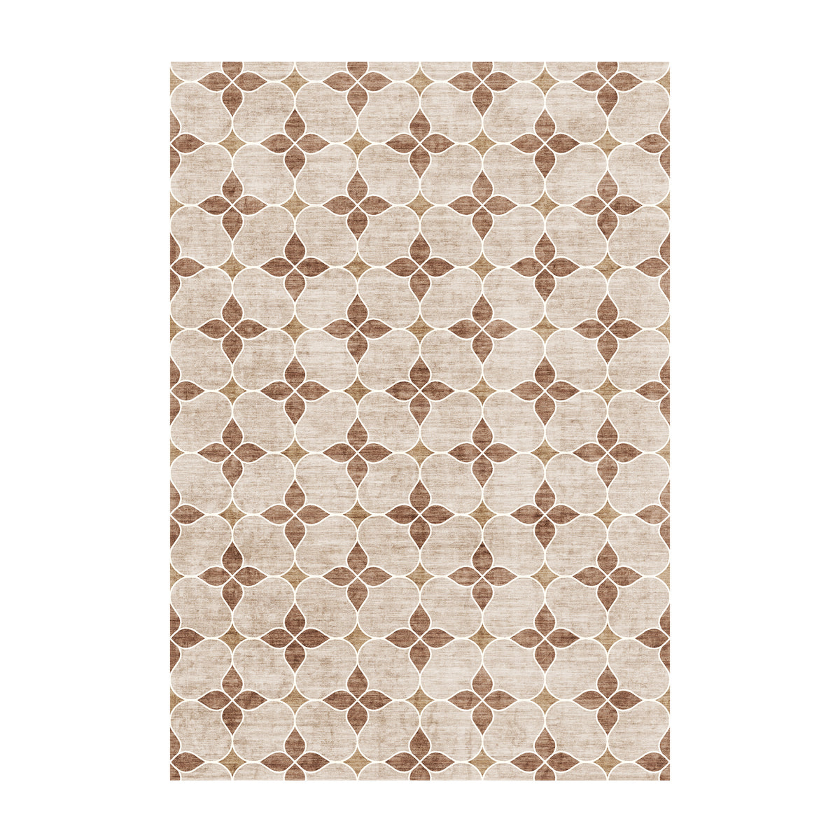 Geometrisk utomhusmatta - Mosaic Dot Terracotta