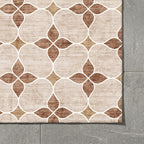 Geometrisk utomhusmatta - Mosaic Dot Terracotta