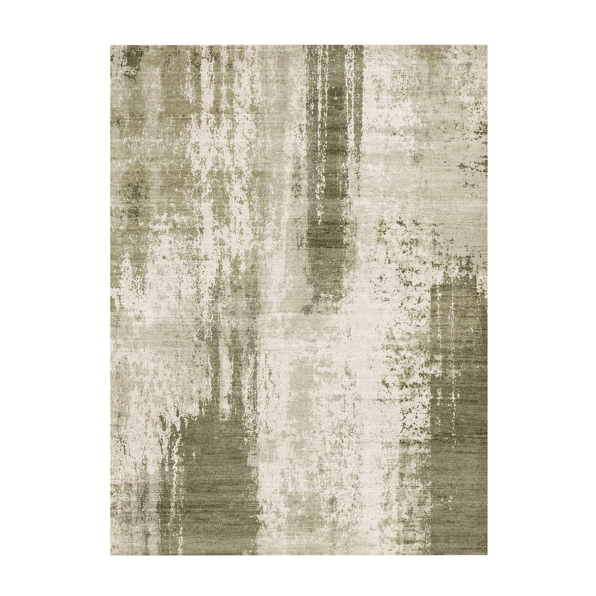 Abstract rug - Rusty Green
