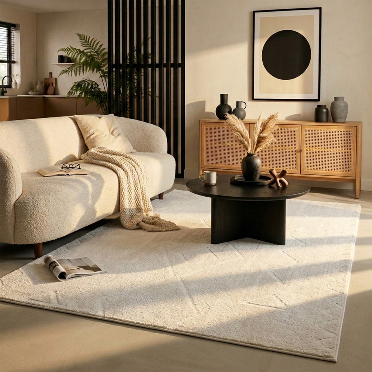 Japandi Rug - Yori Geo Cream/White