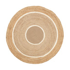 Round Jute Rug - Mirai Circle White/Natural