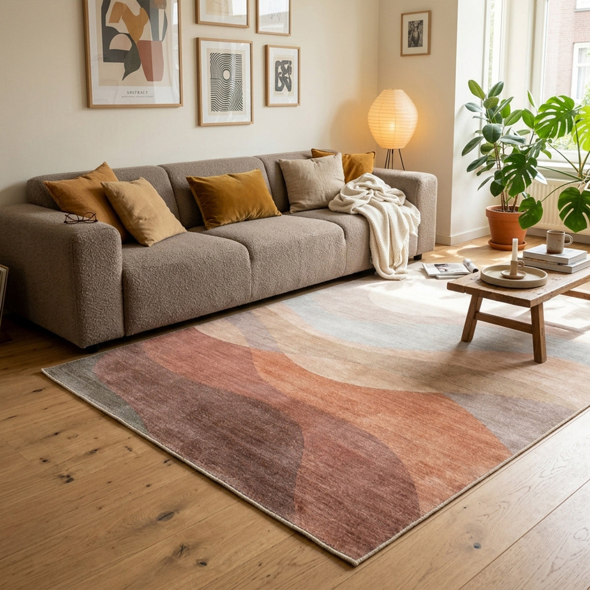 Modern matta | Field terrakotta/röd hos Volero