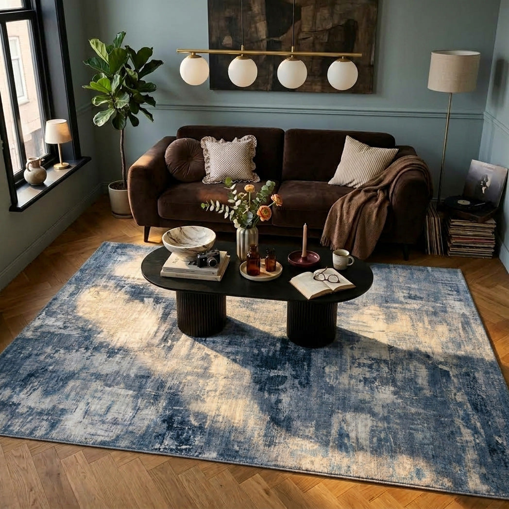 Modern Rug - Strength Blue