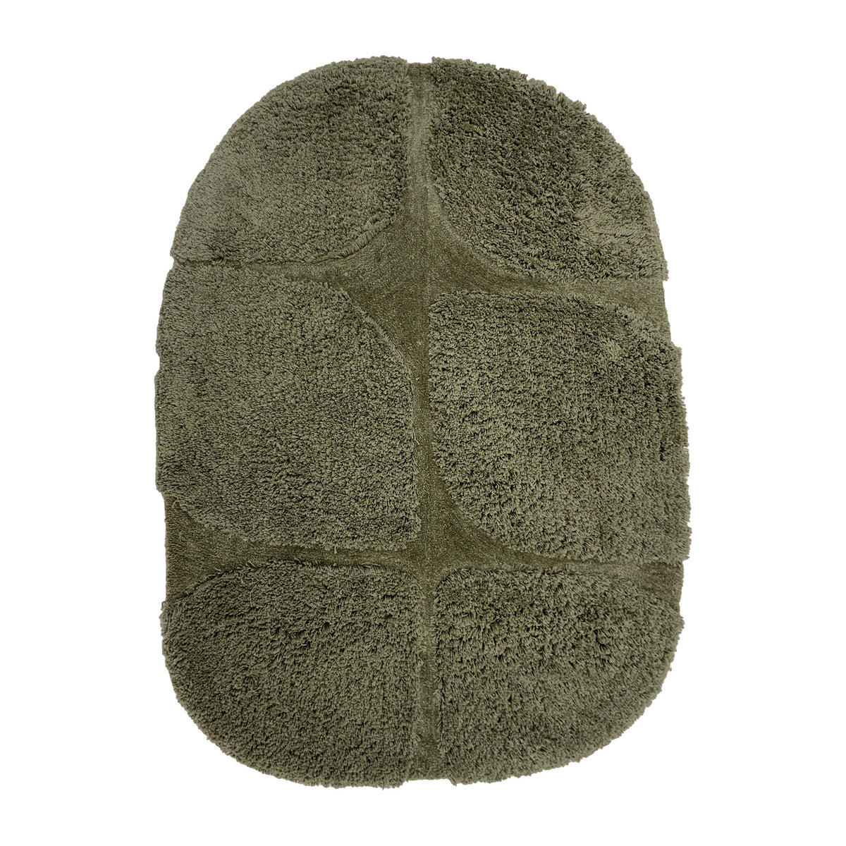 Organic rug - Odette Grid Green