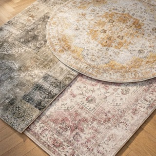 Patchwork Rug - Lago Red/Pink