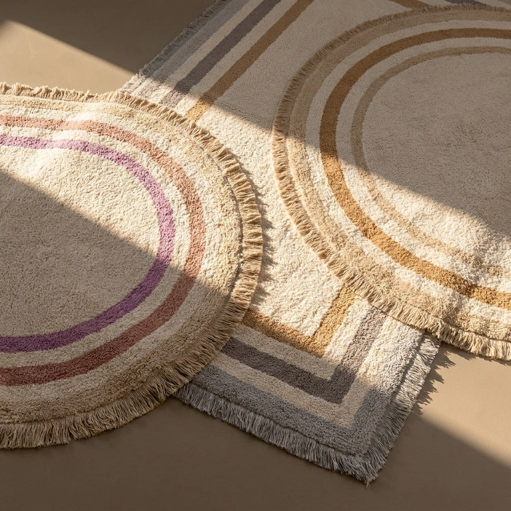 Washable children's rug - Milo Grey