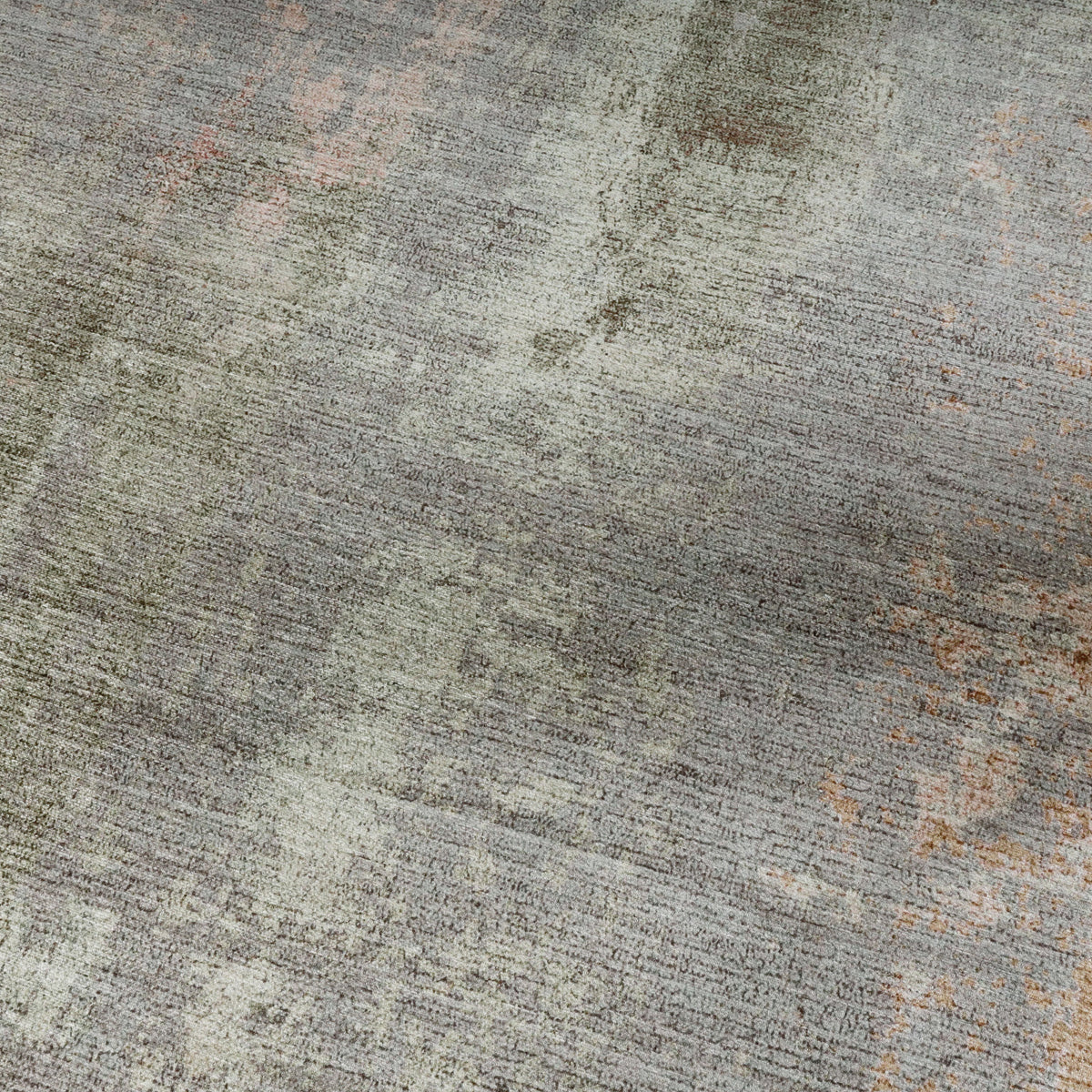 Rund abstrakt matta - Rusty Pastel