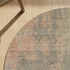Rund abstrakt matta - Rusty Pastel