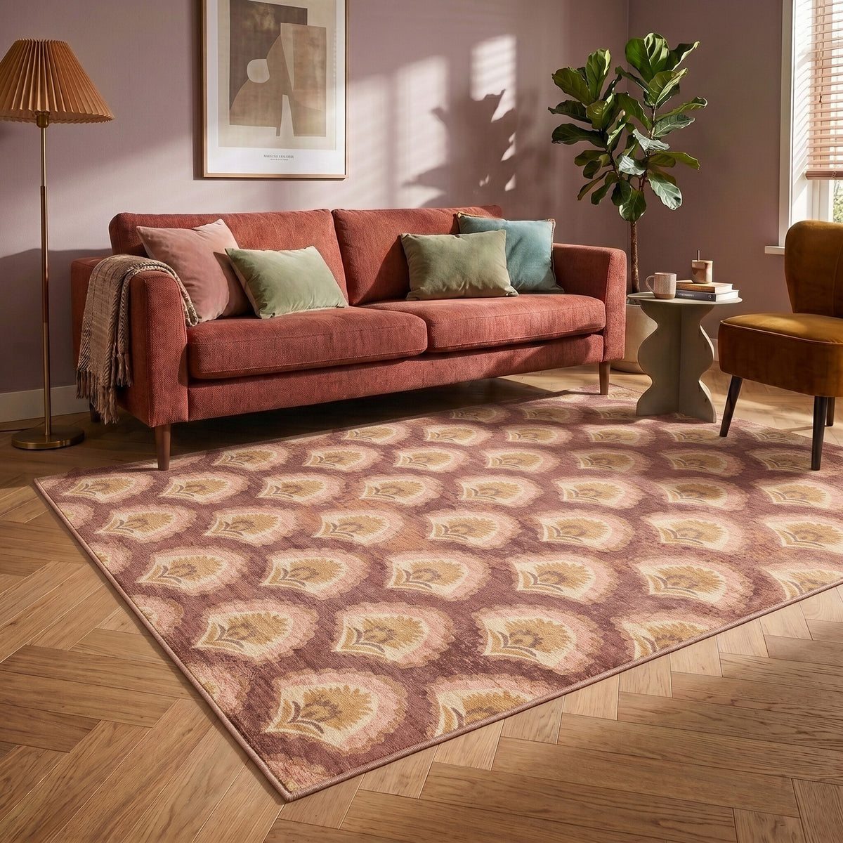 Vintagematta - Sage Pattern Terrakotta