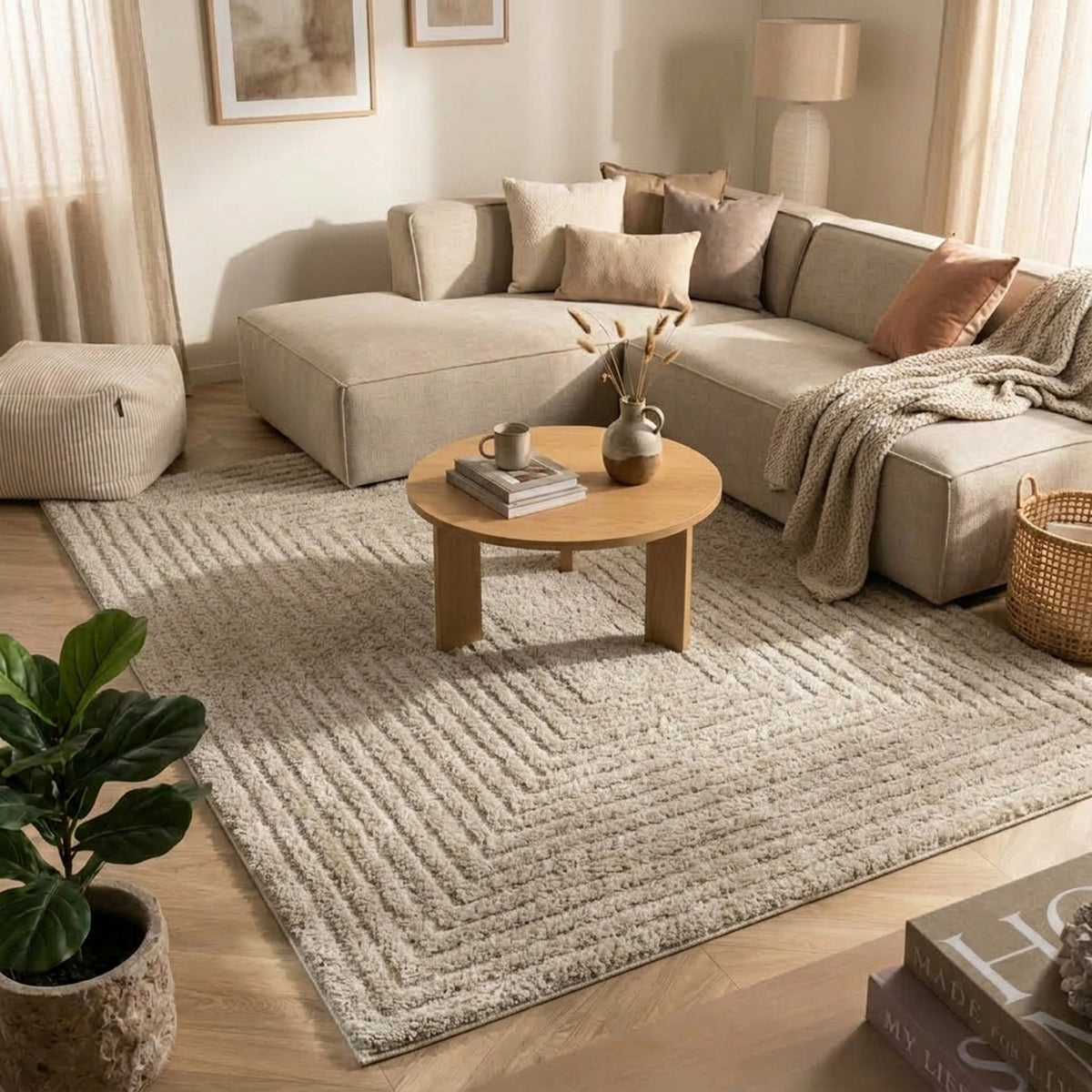 Skandinavisk matta | Lova Frames beige hos Volero