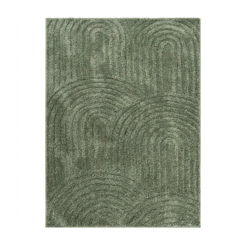 Scandinavian rug - Lova Arches Green