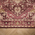 Vintage rug - Sage Medallion Red