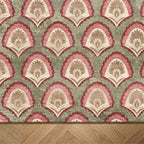 Vintage rug - Sage Pattern Green