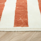 Washable children’s rug - Billy Blocks Terracotta