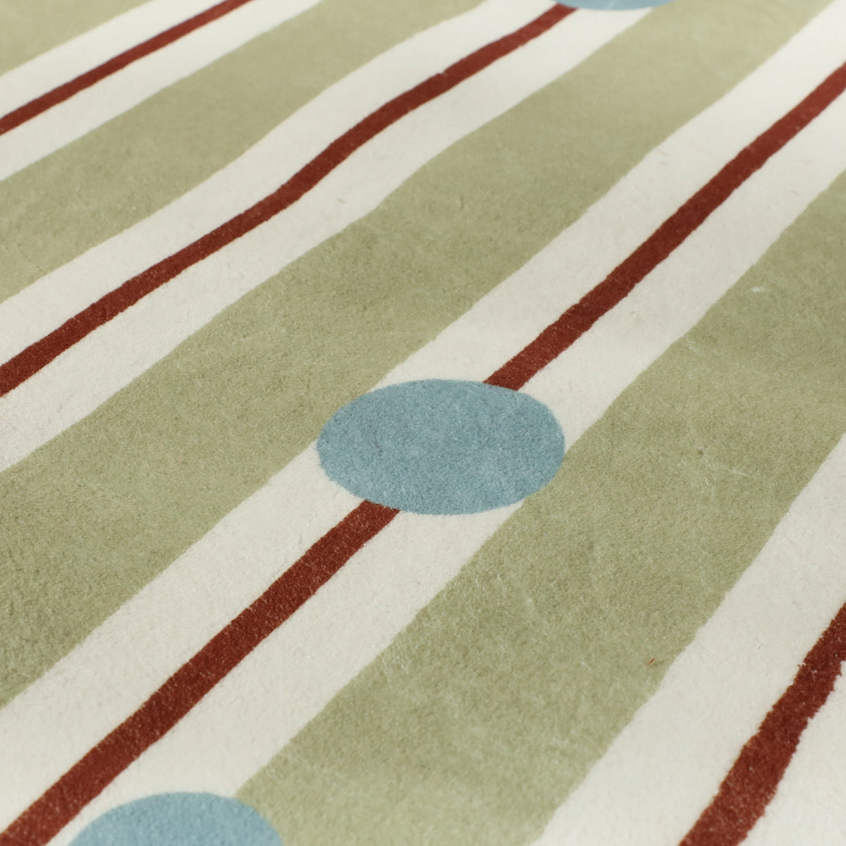 Washable children’s rug - Billy Dots Green
