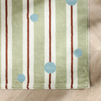 Washable children’s rug - Billy Dots Green
