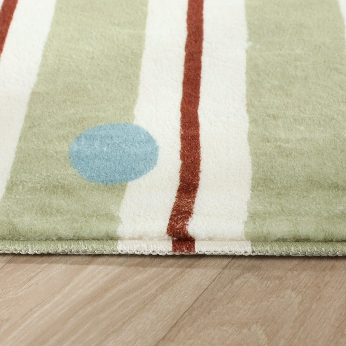 Washable children’s rug - Billy Dots Green