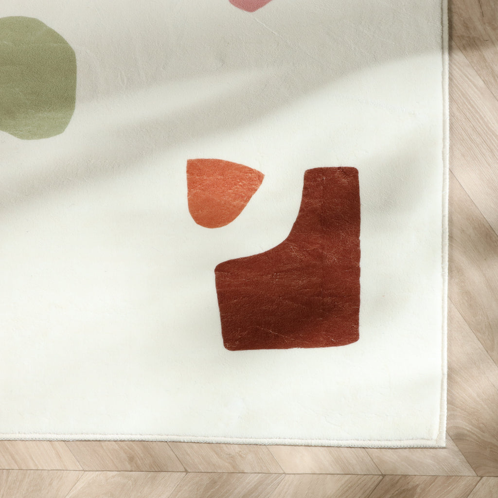 Washable children’s rug - Billy Shapes Multicolor