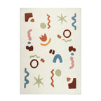 Washable children’s rug - Billy Shapes Multicolor
