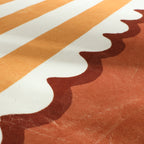 Washable children’s rug - Billy Stripes Terracotta