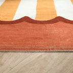 Washable children’s rug - Billy Stripes Terracotta