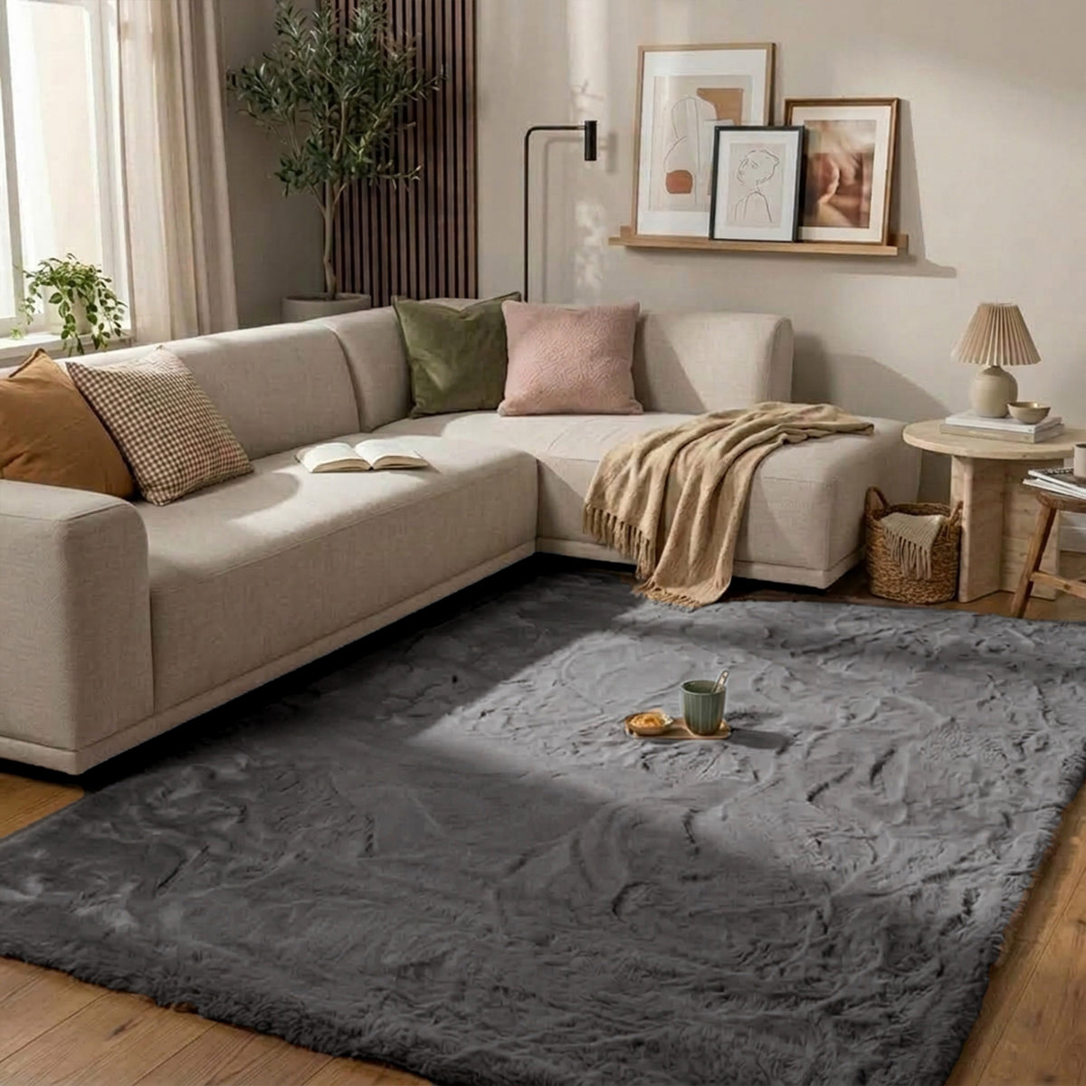 Fluffig matta | Comfy Supreme antracit hos Volero