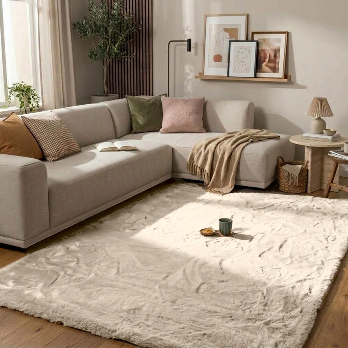 Soft High Pile Rug - Comfy Supreme Cream