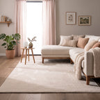 Soft Low-Pile Rug - Cozy Cream