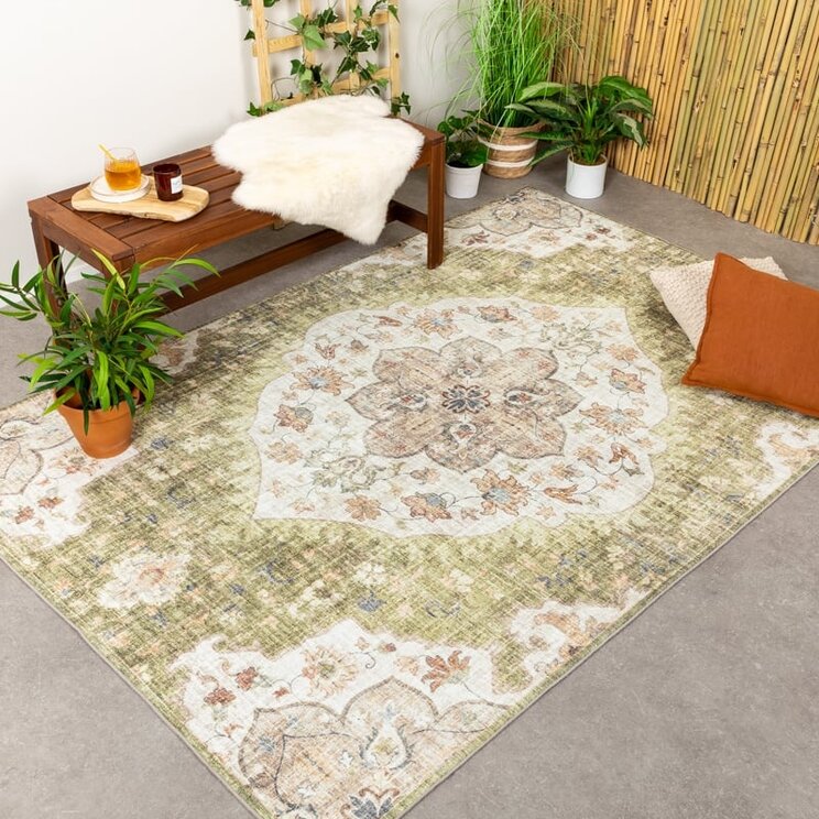 Vintage Utomhusmatta - Santo Mandala Grön