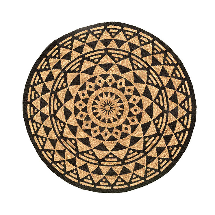 Rund Jute Matta - Henna Maya Natur - product