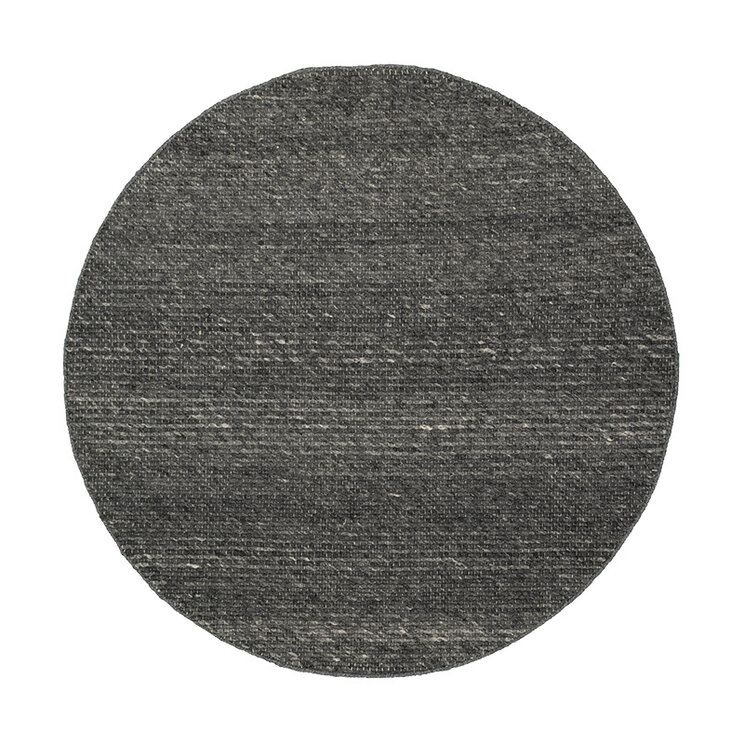 Rund Ullmatta - Feline Antracit/Melerad - product