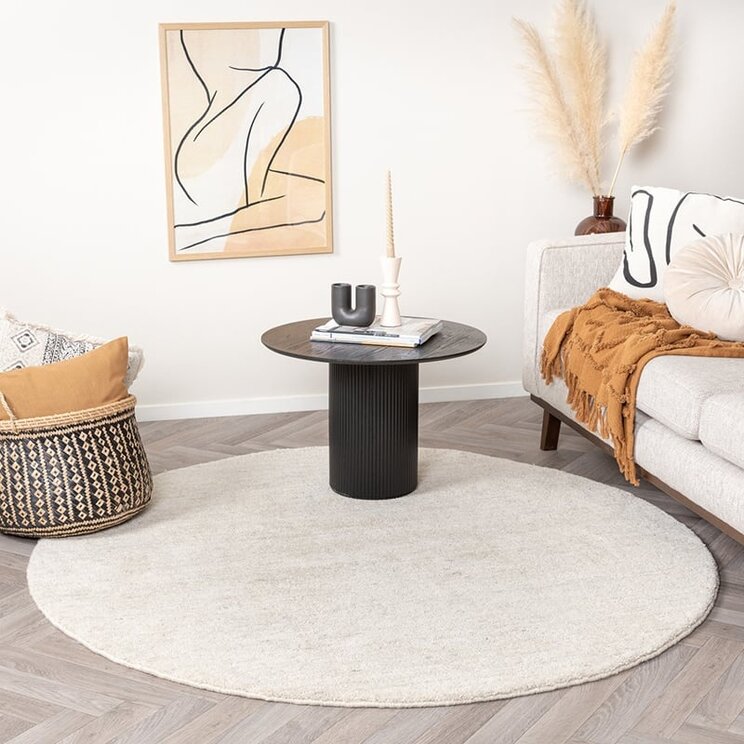Rund Berbermatta - Aicha Beige