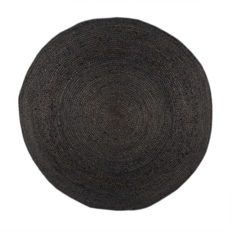 Jute Matta - Fair Rund Svart - product