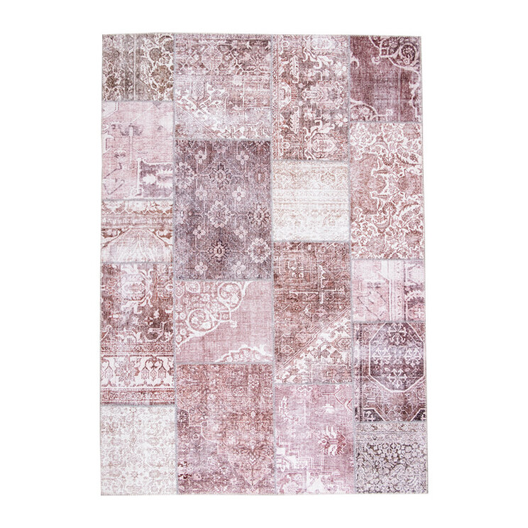 Lapptäckesmatta  - Lago Patchwork Röd/Rosa - product