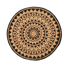 Rund Jute Matta - Henna Ayda Natur - sfeer