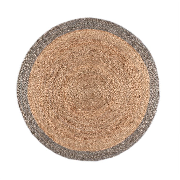 Jute Matta - Fair Rund Natur/Grå - product