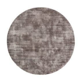 Rund Viskosmatta - Pearl Grå - sfeer